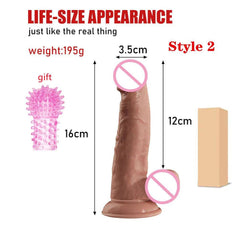 Realistic Dildo women - powerful suction cups, realistic soft skin and adult sex toys - perfect for masturbation!