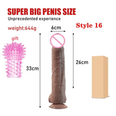 Realistic Dildo women - powerful suction cups, realistic soft skin and adult sex toys - perfect for masturbation!