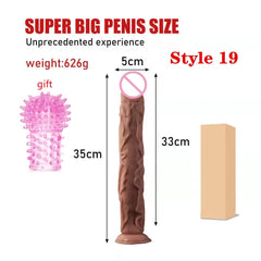 Realistic Dildo women - powerful suction cups, realistic soft skin and adult sex toys - perfect for masturbation!