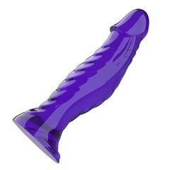 Realistic Ribbed Monster Dildo – TPR Suction Cup Dildo for Anal and Vaginal Play