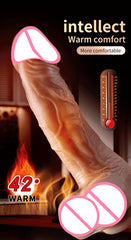 Realistic Penis Automatic Retractable Heated Swing Vibrator with Remote Control  Sex Toy for Woman Masturbator Dildo Adult shop - Passion Pulse Adult