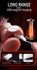 Realistic Penis Automatic Retractable Heated Swing Vibrator with Remote Control  Sex Toy for Woman Masturbator Dildo Adult shop - Passion Pulse Adult