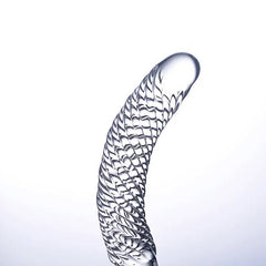 Double-Ended Pyrex Glass Dildo – Spiral & Granule G-Spot Massager