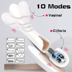 Powerful Wand Vibrator for Women: 10 Modes, Clitoris Stimulator, G-spot Massager - Adult Sex Toy