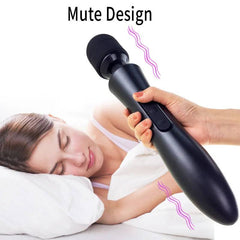 Powerful Magic Wand Vibrator for Women: 20 Modes, G-Spot and Clitoris Stimulator, USB Charging - Adult Sex Toy