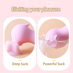 Clit Sucker & Vagina Sucking Vibrator: Clitoris Vacuum Stimulator for Women