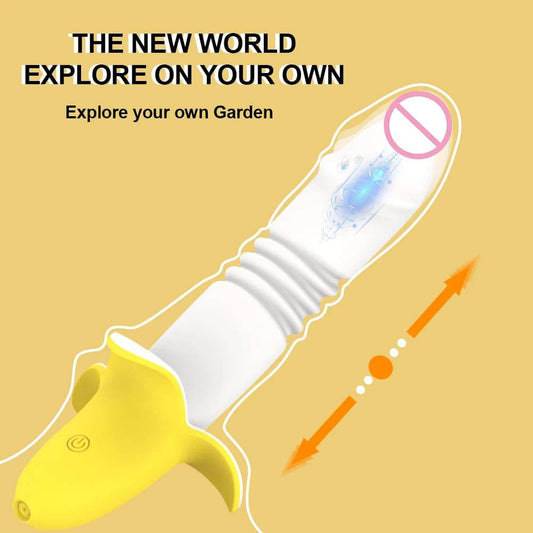 Powerful Telescopic Banana G-Spot Vibrator – Clitoral & Vaginal Massager for Women