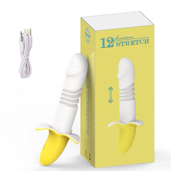 Powerful Telescopic Banana G-Spot Vibrator – Clitoral & Vaginal Massager for Women