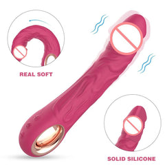 Realistic Silicone Dildo Vibrator – 10 Vibration Modes for G-Spot & Clitoral Stimulation