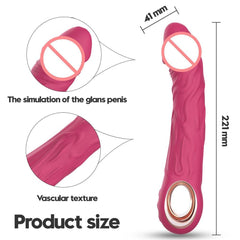 Realistic Silicone Dildo Vibrator – 10 Vibration Modes for G-Spot & Clitoral Stimulation