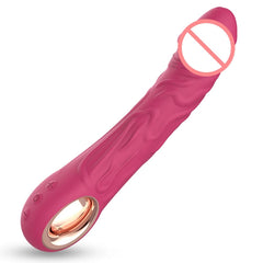 Realistic Silicone Dildo Vibrator – 10 Vibration Modes for G-Spot & Clitoral Stimulation