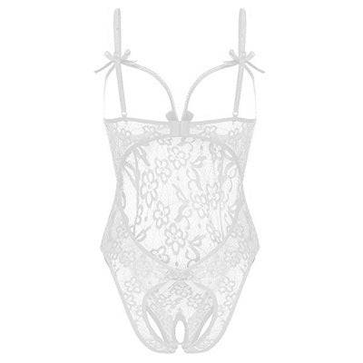 Lace Open Chest Bodysuit - Passion Pulse Adult