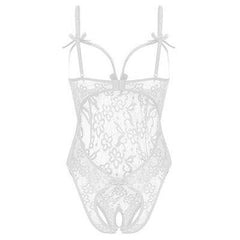 Lace Open Chest Bodysuit - Passion Pulse Adult