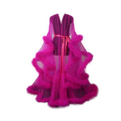 Feather Bell Sleeves Princess Dress