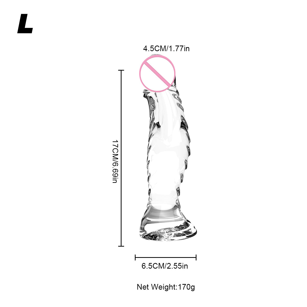 Realistic Ribbed Monster Dildo – TPR Suction Cup Dildo for Anal and Vaginal Play